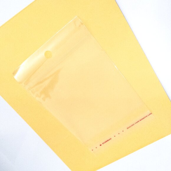 390+ Transparent Plastic Hanging Self-Adhesive Bags 9 x15.5cm Jewelry Packaging - Picture 3 of 3